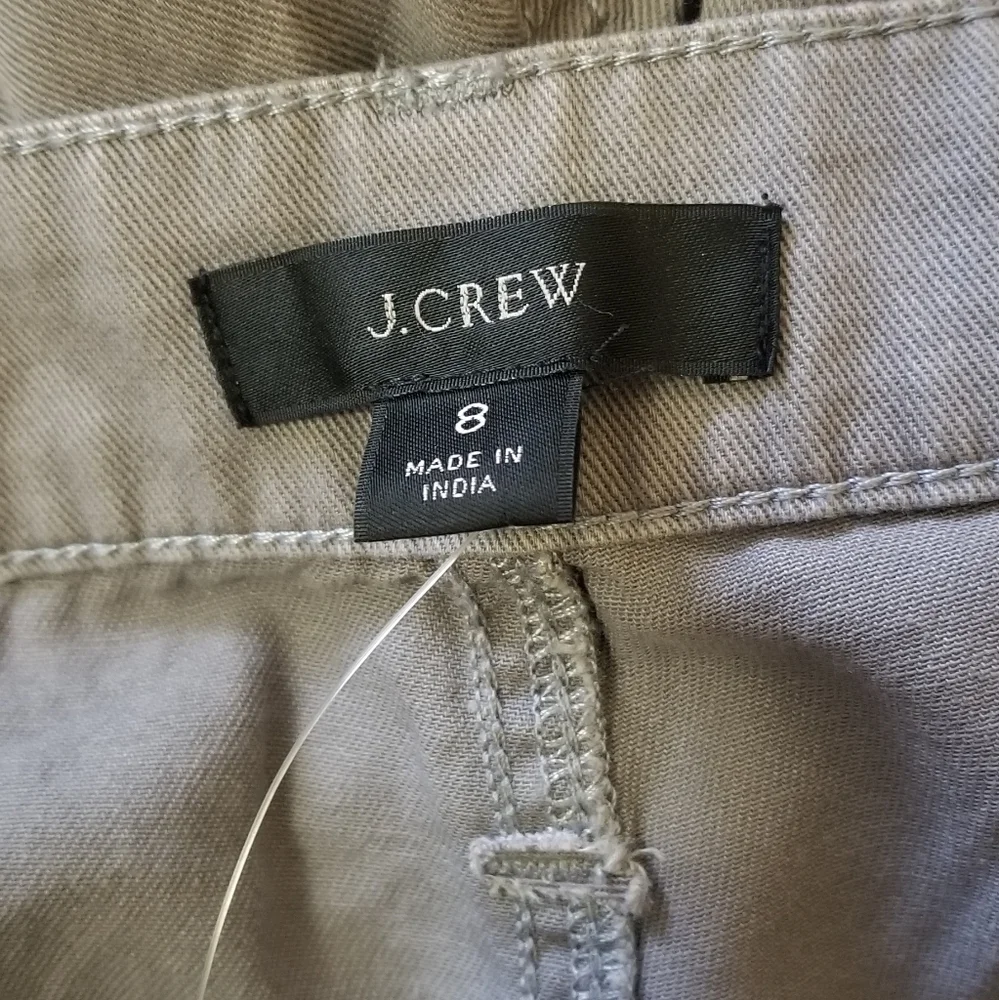 J. Crew Cropped Wide-Leg Pants in Dusty Lavender Gray